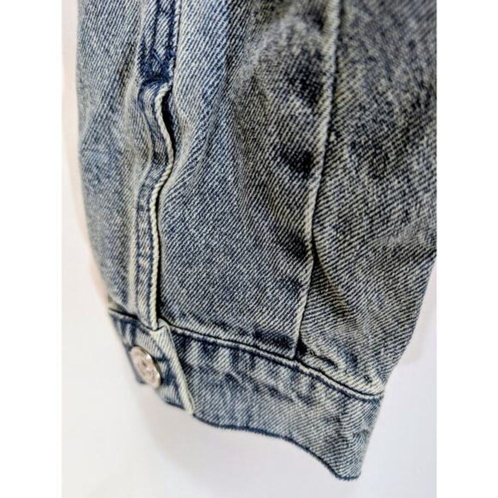 Juicy Couture Cropped Denim Jacket Heart Elbow Patches‎ NWT Size L - Picture 8 of 8
